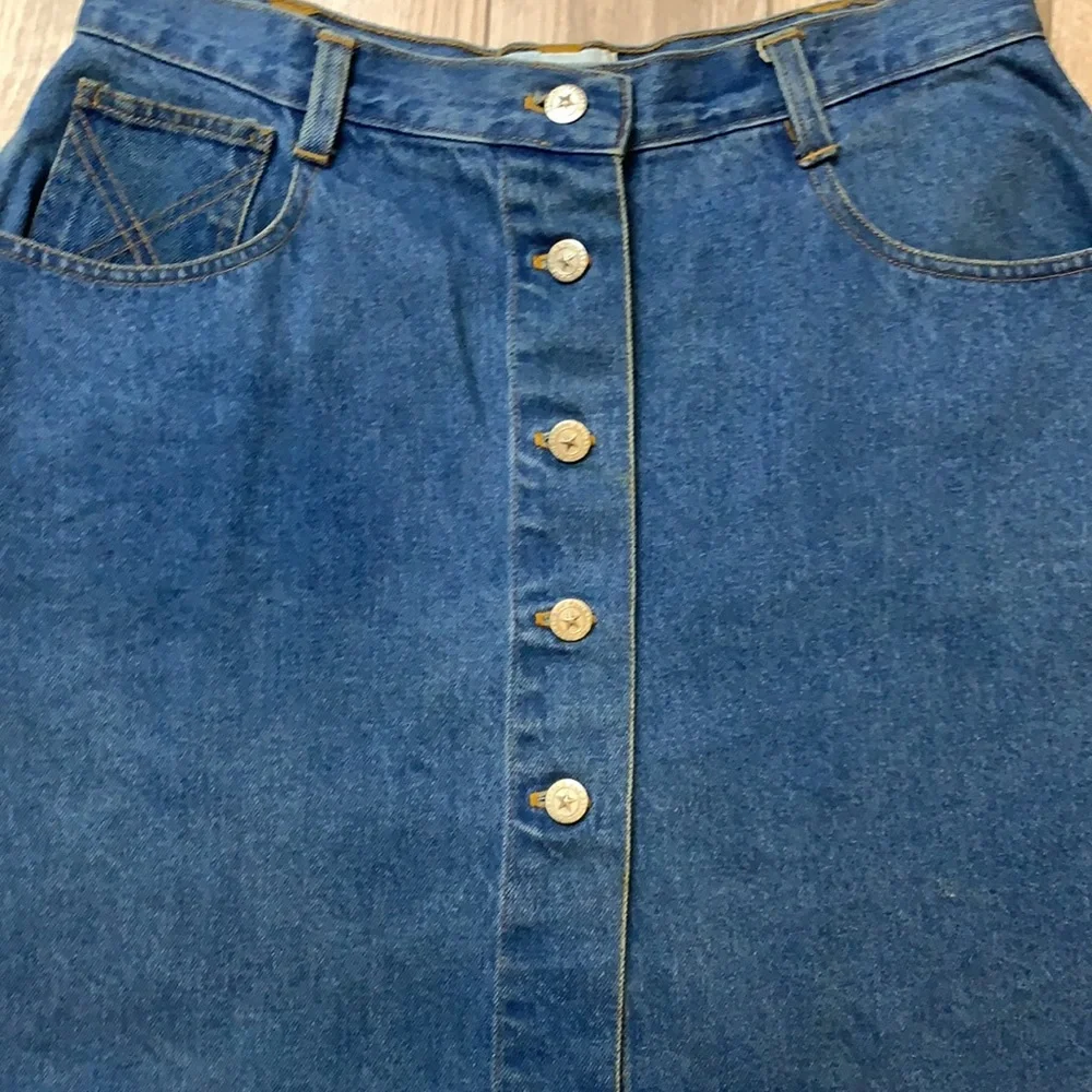 True Blue Denim Jean Five Pocket Skirt Regular Fit Mini Women’s 13/14 - Picture 3 of 10